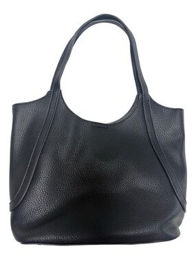 Pebbled Shoulder Tote Bag Black Size OS GUC NO BRAND